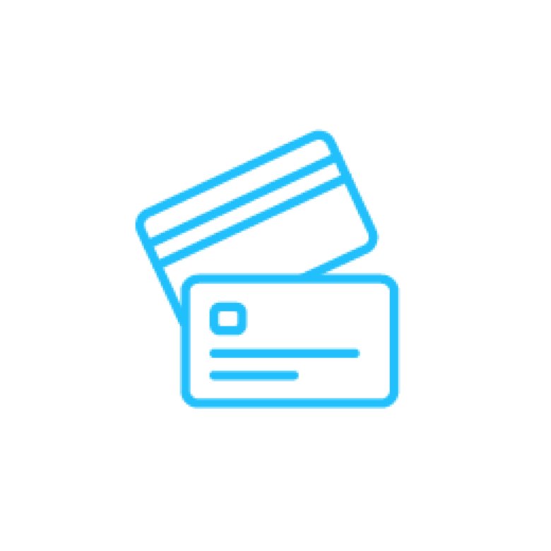 Blue Credit Cards Icon