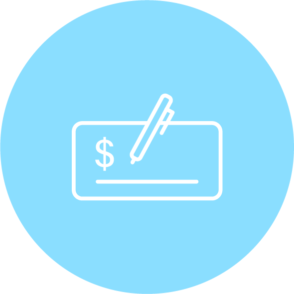 Icon of a check